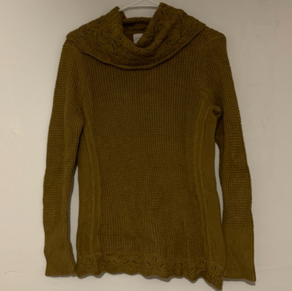 🎃 - Chico's sz 0 (sz 4) Mustard Colored Sweater